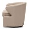 Baxton Studio Finley Mid-century Modern Beige Upholstered Swivel Armchair 123-6950 - alternate 2